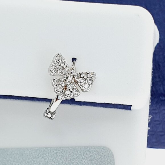 925 Sterling Silver CZ Stud Earrings for Women/Girl, US925P1253 - Picture 4 of 6